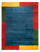 インド ギャベ 絨毯 397x285cm - ウールラグ