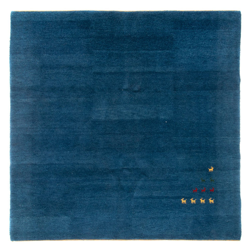 インド ギャベ 絨毯 254x251cm - ウールラグ