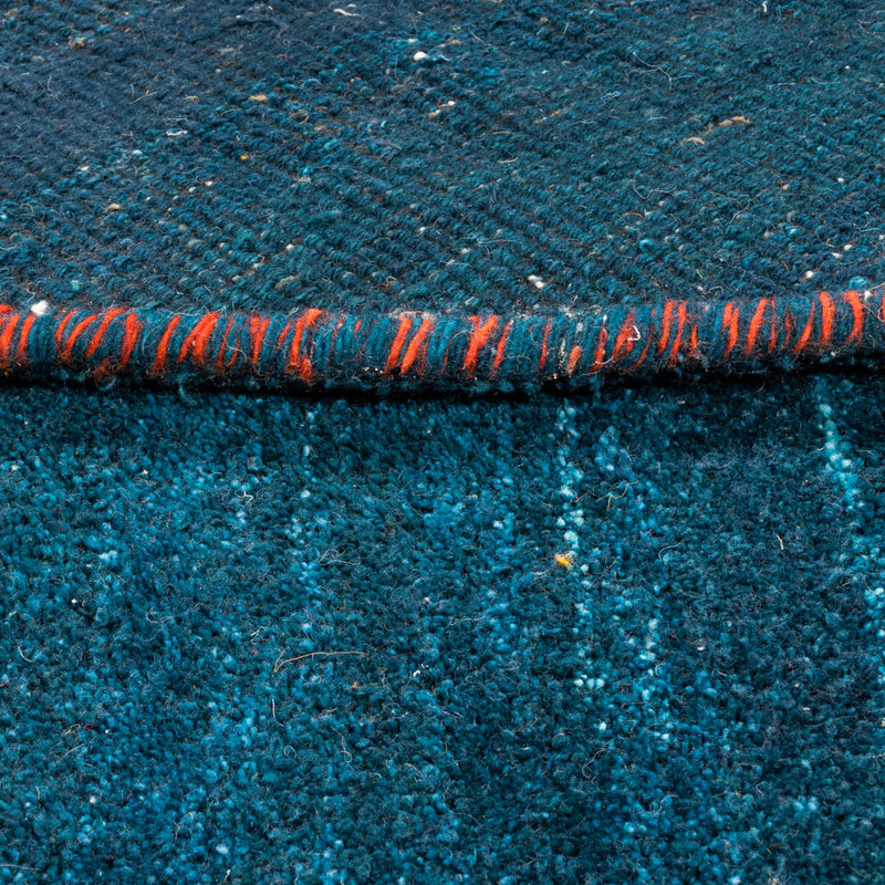 インド ギャベ 絨毯 200x200cm - ウールラグ