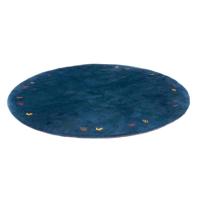 インド ギャベ 絨毯 199x199cm - ウールラグ