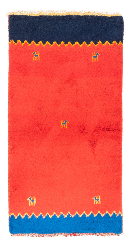 インド ギャベ 絨毯 164x95cm - ウールラグ