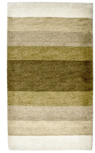 インド ギャベ 絨毯 74x122cm - ウールラグ