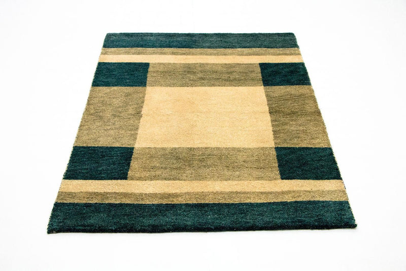 インド ギャベ 絨毯 165x113cm - ウールラグ