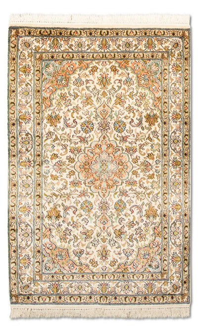 カシミールシルク 絨毯 62x95cm - オリエンタル絨毯