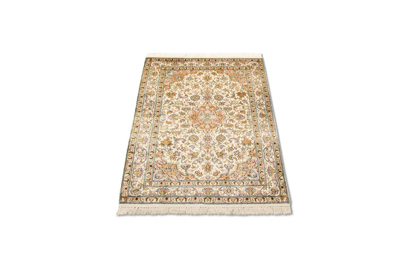カシミールシルク 絨毯 95x62cm - オリエンタル絨毯