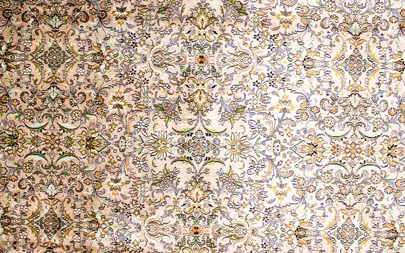 カシミールシルク 絨毯 308x204cm - オリエンタル絨毯