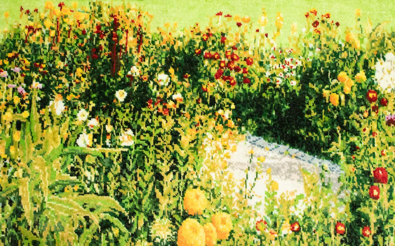 絵画絨毯 116x95cm - オリエンタル絨毯