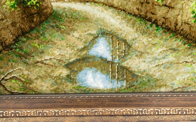 絵画絨毯 112x75cm - オリエンタル絨毯