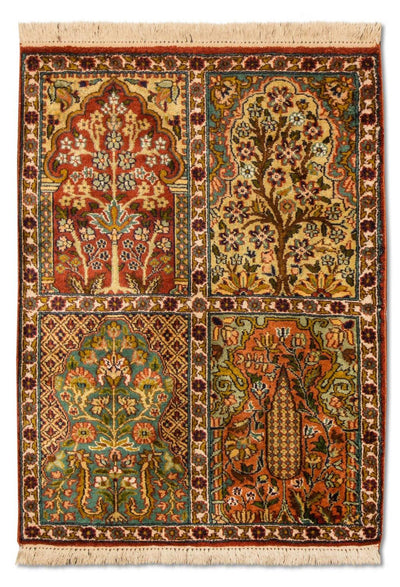 カシミールシルク 絨毯 65x91cm - オリエンタル絨毯