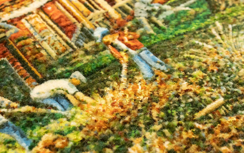 絵画絨毯 102x62cm - オリエンタル絨毯