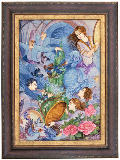 絵画絨毯 70x103cm - オリエンタル絨毯
