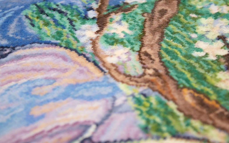 絵画絨毯 103x70cm - オリエンタル絨毯