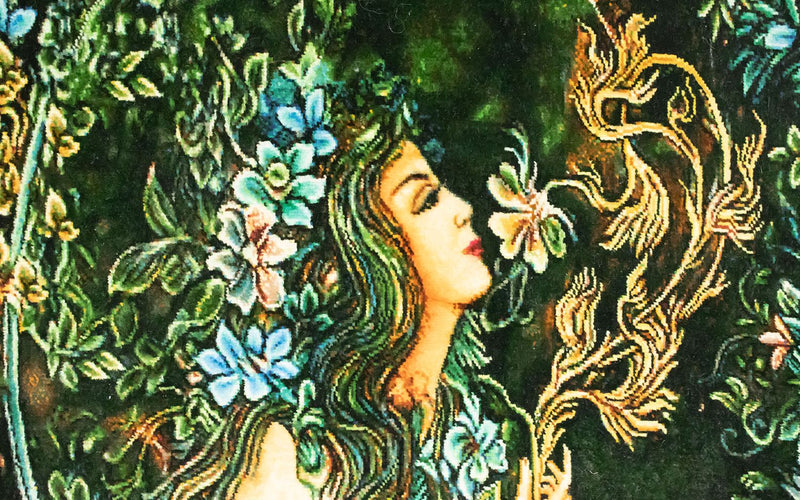 絵画絨毯 128x82cm - オリエンタル絨毯