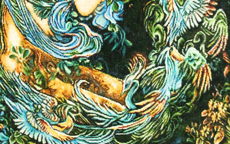 絵画絨毯 128x82cm - オリエンタル絨毯