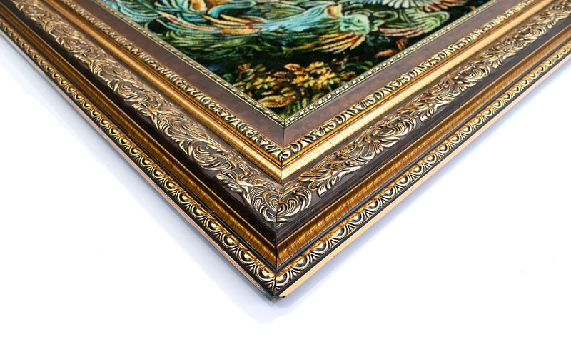 絵画絨毯 128x82cm - オリエンタル絨毯