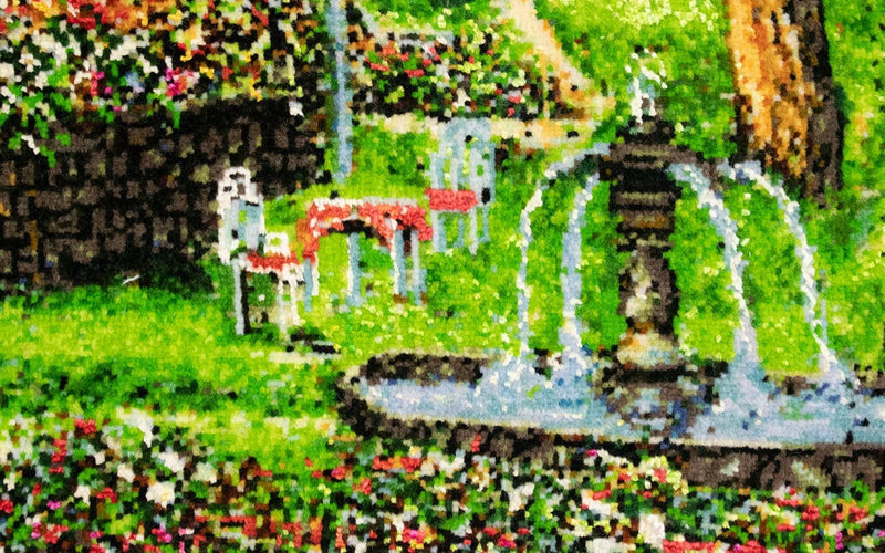 絵画絨毯 91x72cm - オリエンタル絨毯