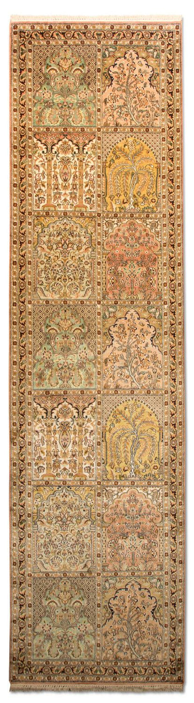 カシミールシルク 絨毯 77x316cm - オリエンタル絨毯