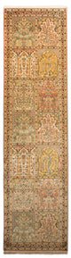 カシミールシルク 絨毯 316x77cm - オリエンタル絨毯