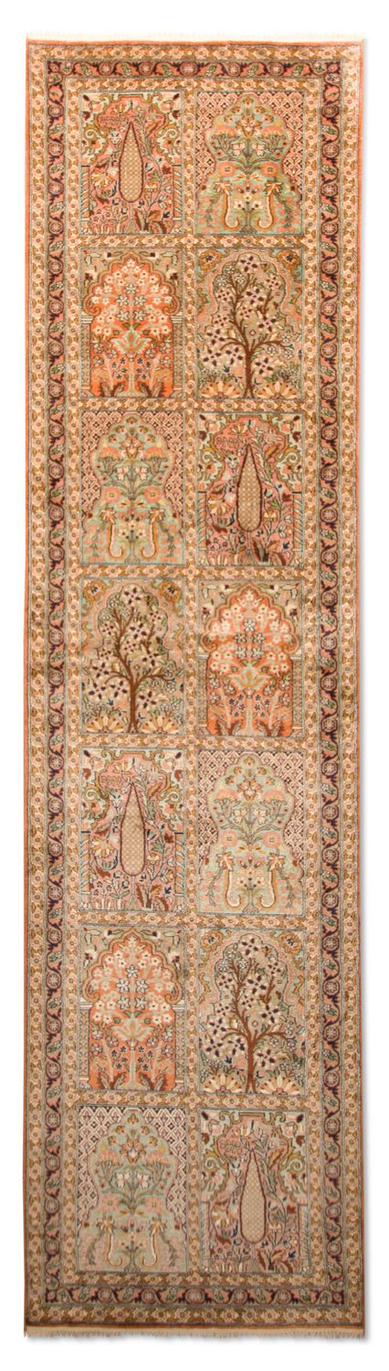 カシミールシルク 絨毯 305x80cm - オリエンタル絨毯