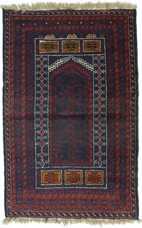 バルーチ絨毯 139x84cm - オリエンタル絨毯 – product image
