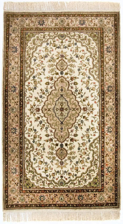 中国シルク 絨毯 91x152cm - オリエンタル絨毯