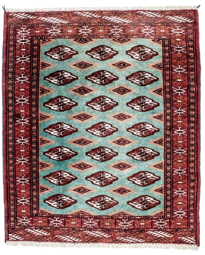 トルカマン絨毯 124x100cm - ペルシャ絨毯