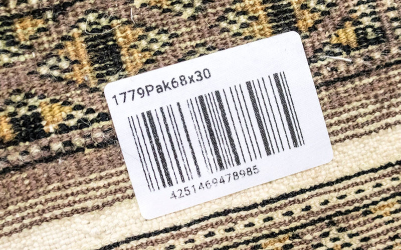 パキスタン絨毯 68x30cm - オリエンタル絨毯