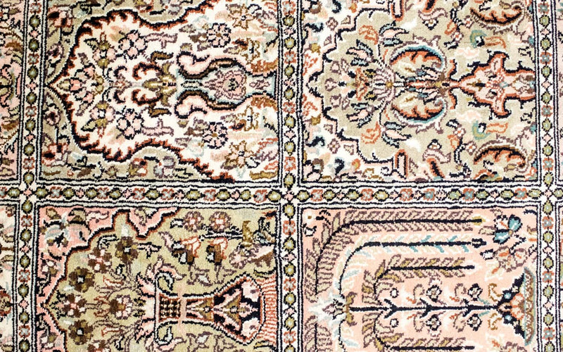 カシミールシルク 絨毯 124x65cm - オリエンタル絨毯