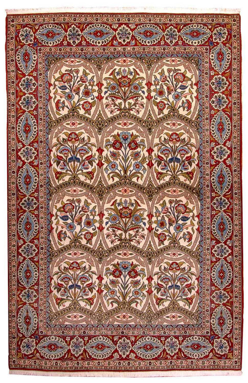 ゴム 絨毯 215x141cm - ペルシャ絨毯