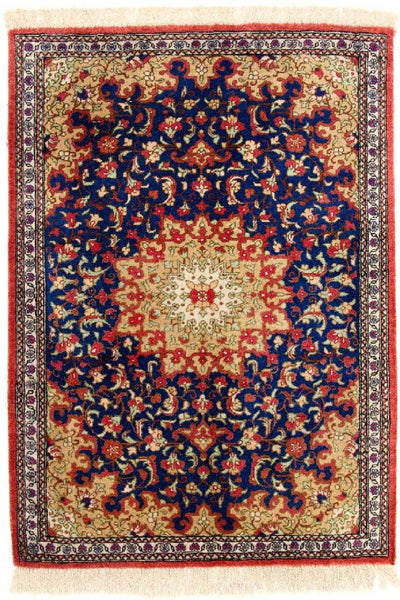 ゴム - シルク 絨毯 56x75cm - ペルシャ絨毯