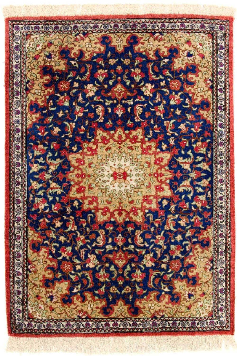 ゴム - シルク 絨毯 75x56cm - ペルシャ絨毯
