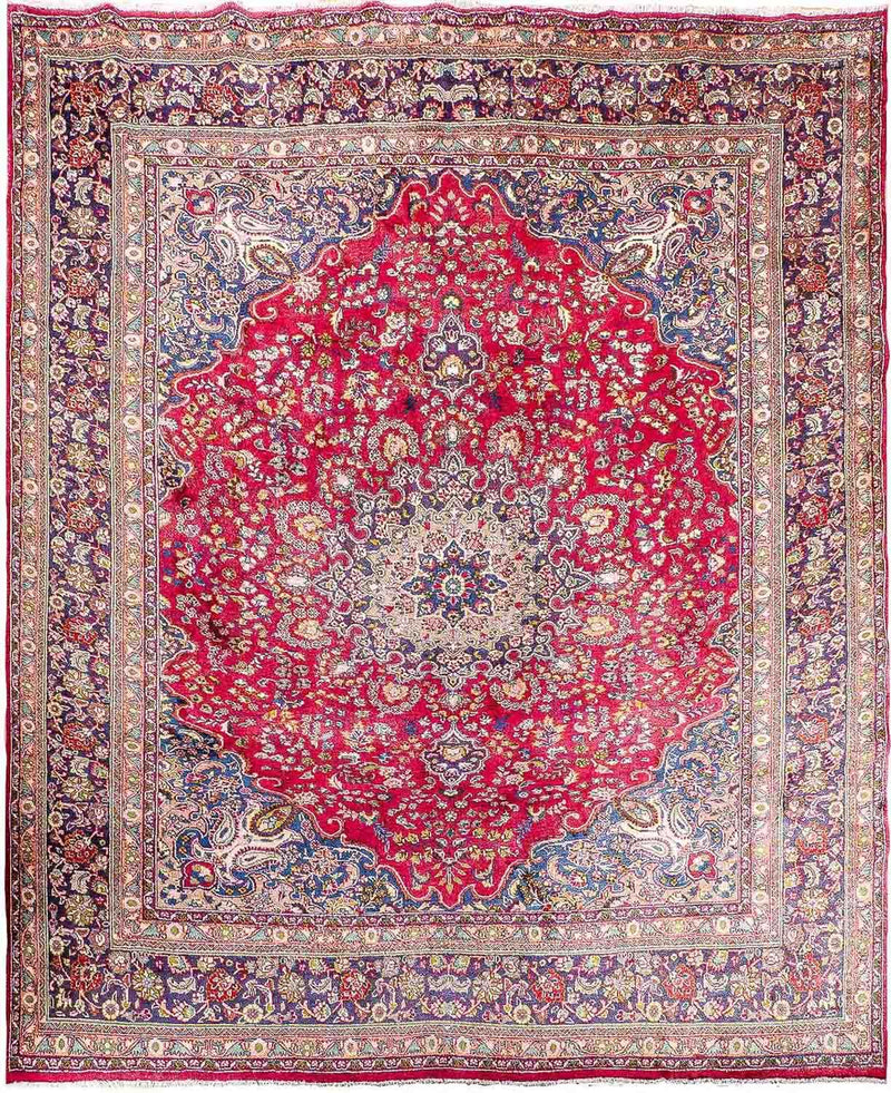 マシャド 絨毯 396x298cm - ペルシャ絨毯