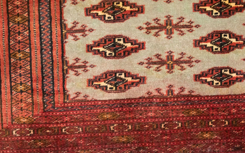 トルカマン絨毯 100x50cm - ペルシャ絨毯