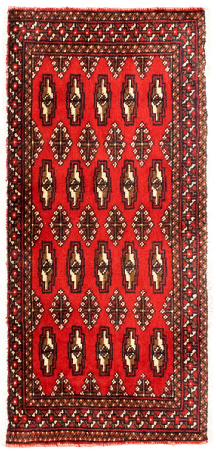 トルカマン絨毯 100x50cm - ペルシャ絨毯