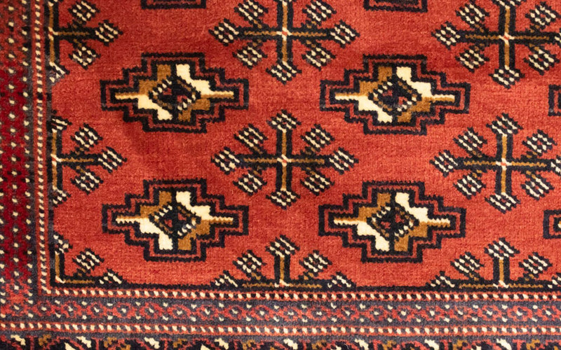 トルカマン絨毯 100x50cm - ペルシャ絨毯