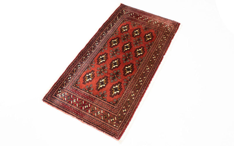 トルカマン絨毯 100x50cm - ペルシャ絨毯