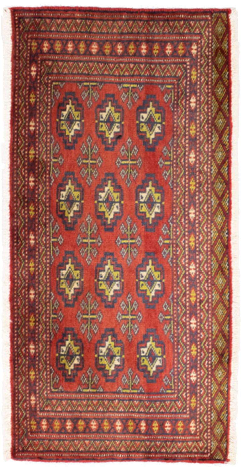トルカマン絨毯 100x50cm - ペルシャ絨毯