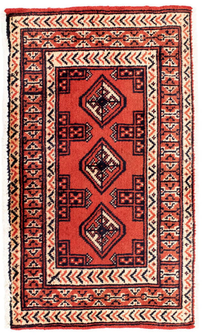 トルカマン絨毯 50x100cm - ペルシャ絨毯