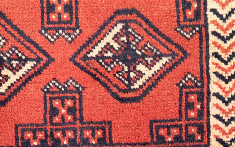 トルカマン絨毯 100x50cm - ペルシャ絨毯