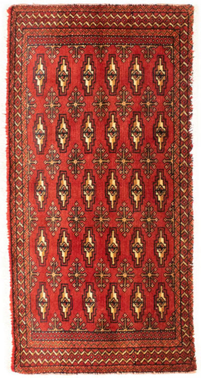 トルカマン絨毯 50x100cm - ペルシャ絨毯