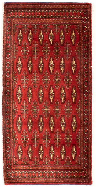 トルカマン絨毯 50x100cm - ペルシャ絨毯