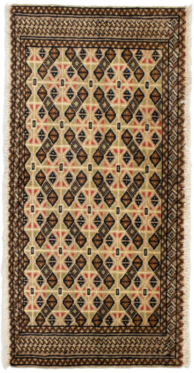 トルカマン絨毯 50x100cm - ペルシャ絨毯