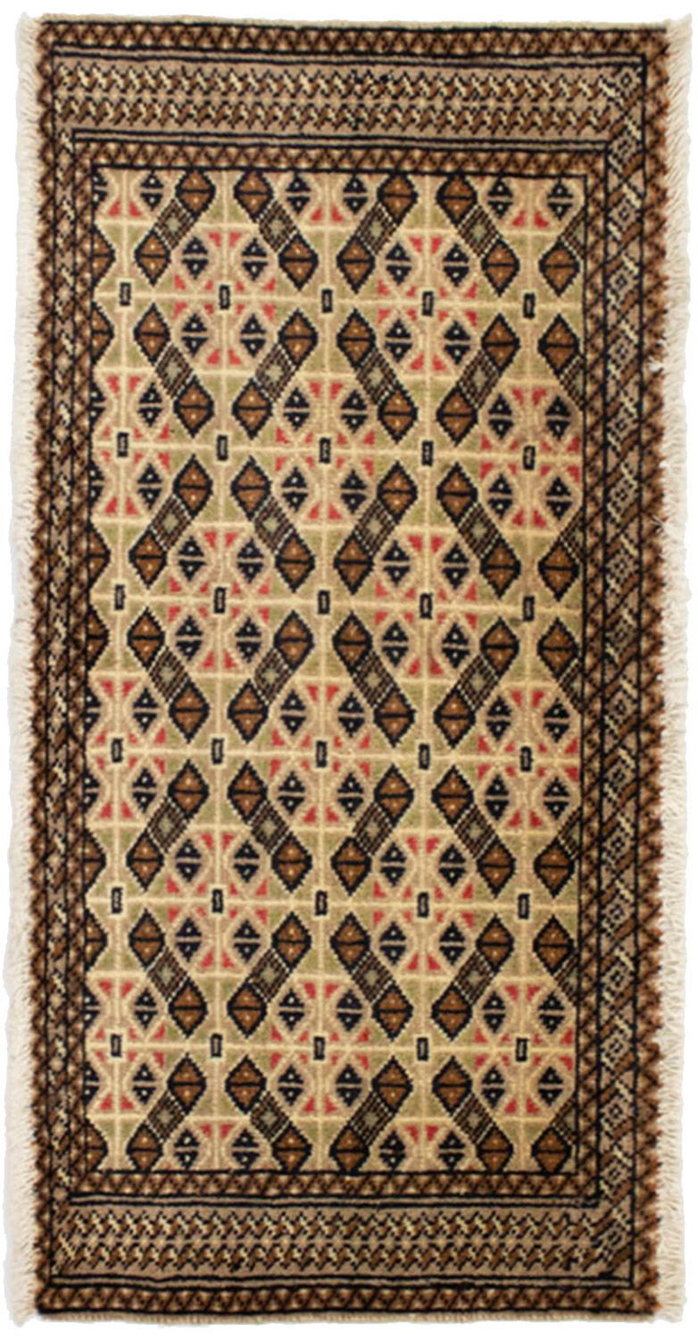 トルカマン絨毯 100x50cm - ペルシャ絨毯