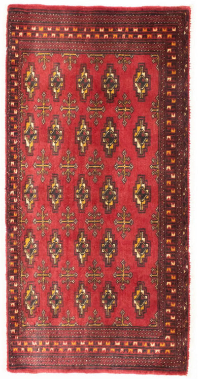 トルカマン絨毯 50x100cm - ペルシャ絨毯