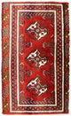 トルカマン絨毯 100x50cm - ペルシャ絨毯