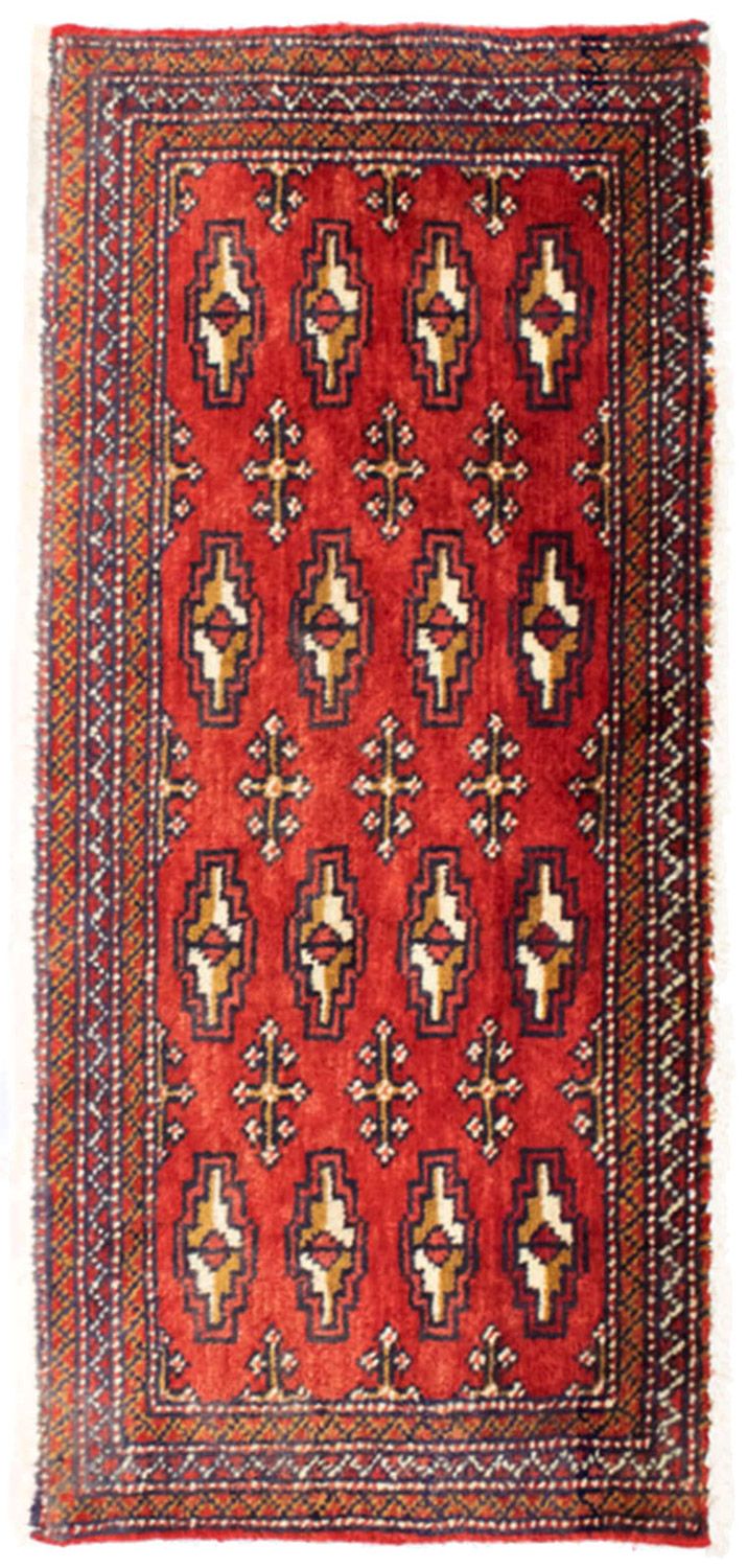 トルカマン絨毯 100x50cm - ペルシャ絨毯