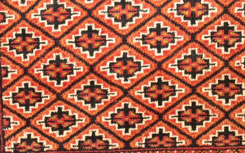 トルカマン絨毯 100x50cm - ペルシャ絨毯