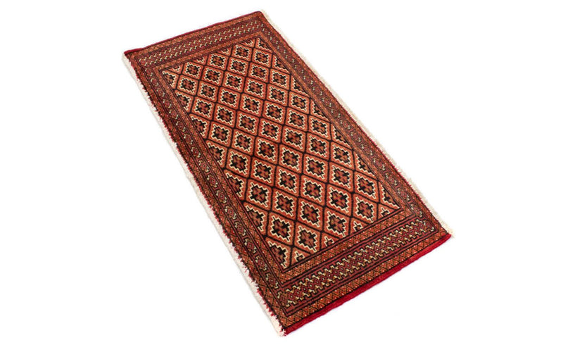 トルカマン絨毯 100x50cm - ペルシャ絨毯