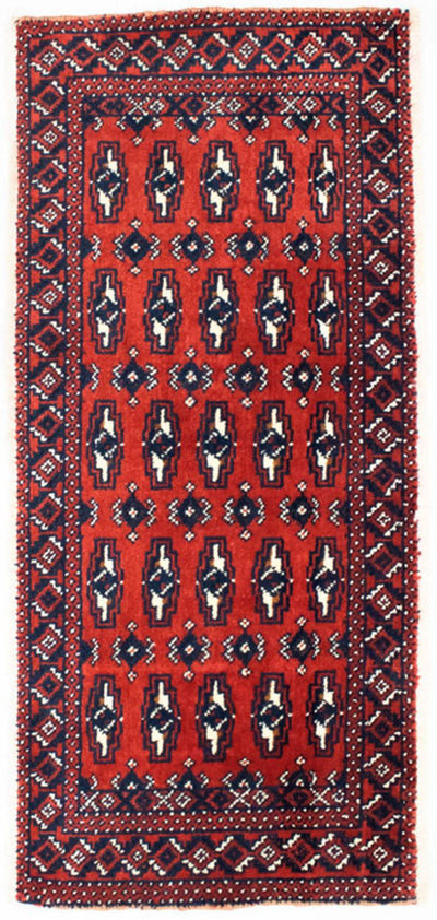 トルカマン絨毯 50x100cm - ペルシャ絨毯
