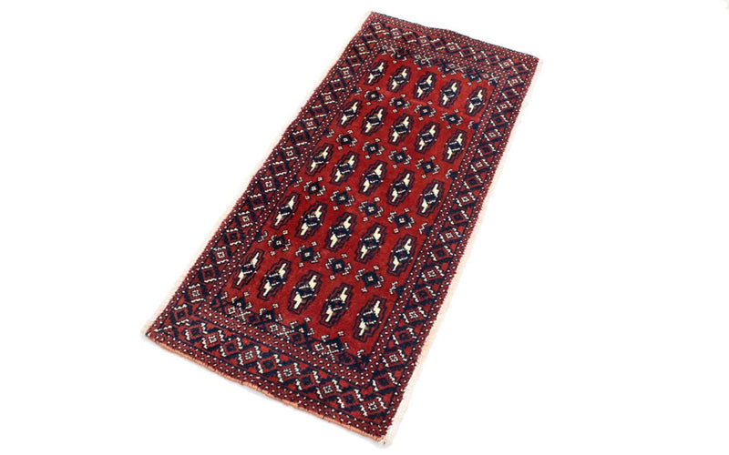 トルカマン絨毯 100x50cm - ペルシャ絨毯